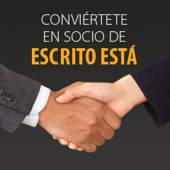 Imagen de título sobre cómo convertirse en socio de Escrito Está.